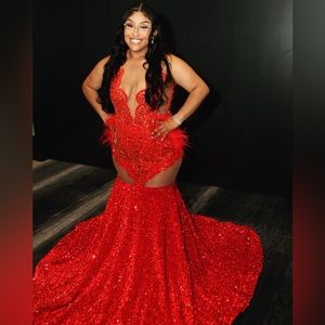 Red Prom Dress from may 2023 worn fully one night